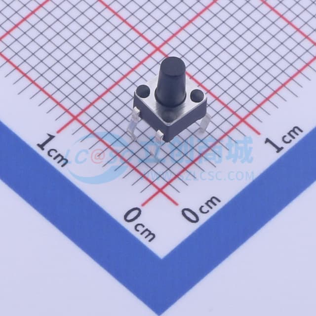 4.5*4.5*7mm 直插 轻触开关 【插件】实物图