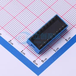 间距2.54mm 平拨,凸起式9位拨码开关缩略图