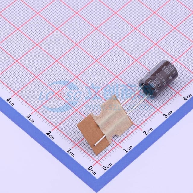 【插件】100uF ±20% 50V实物图