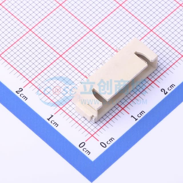 1x7P 间距:2.54mm 卧贴 系列:XH实物图