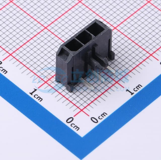 【插件】1x3P 间距:3mm 弯插 系列:Micro-Fit(MX 3.0)实物图