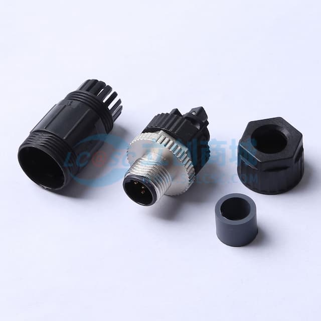 M12 B-Code非屏蔽组件实物图