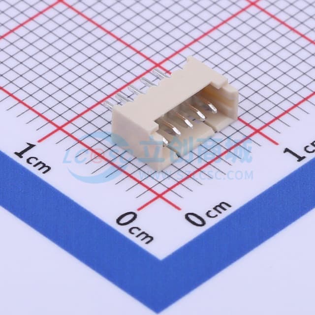 1x5P 间距:1.25mm 直插 系列:PicoBlade(MX 1.25)【插件】实物图