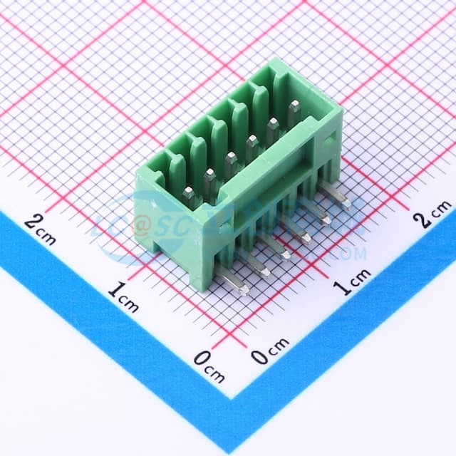 1x6P 2.5mm 排数:1 每排P数:6 【插件】实物图