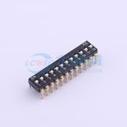 2.54mm 12位插件高柄拨码开关缩略图