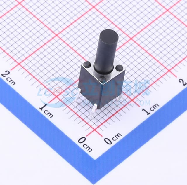 6*6*17mm 直插 轻触开关 【插件】实物图