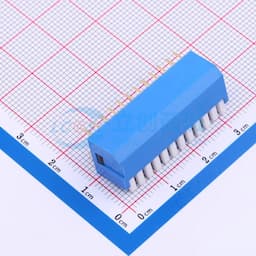 蓝色侧拨长柄 12位 插件拨码开关缩略图