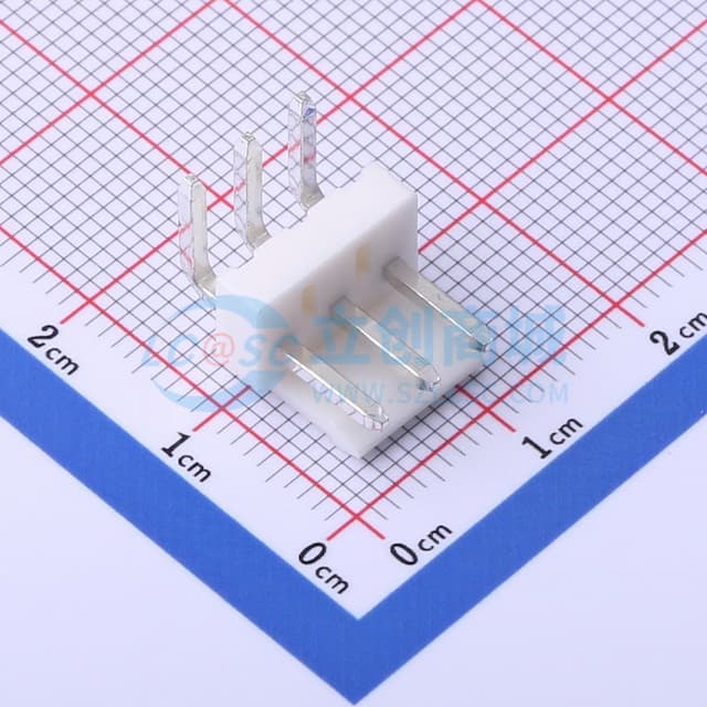 1x3P 间距:3.96mm 弯插【插件】实物图