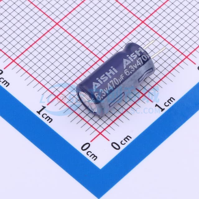 470uF ±20% 6.3V CLEAR 紫色实物图