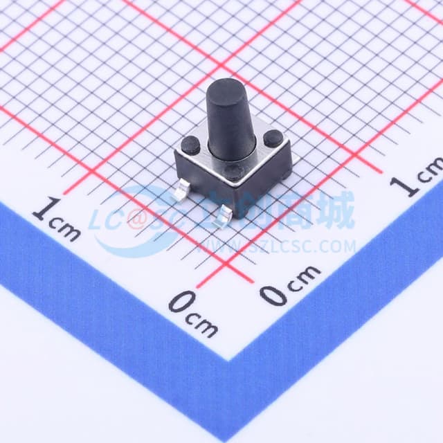 4.5*4.5*7mm 立贴 轻触开关实物图