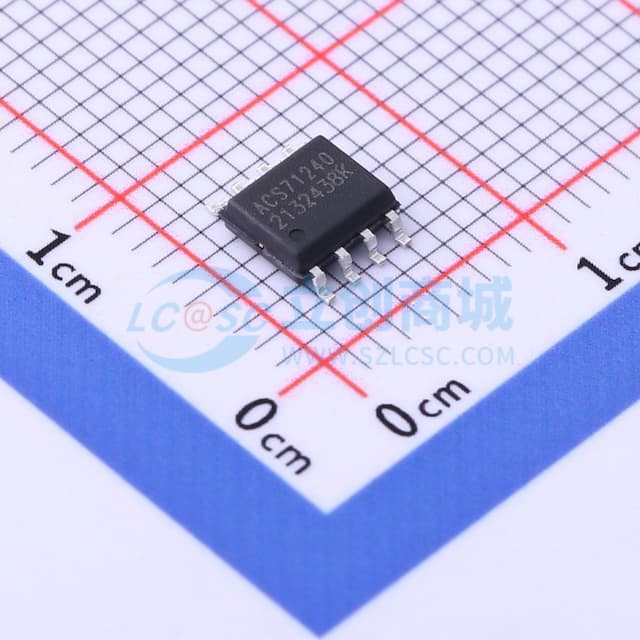 汽车级、电磁隔离电流传感器IC，具有共模场抑制和过流检测功能，采用小尺寸低轮廓封装实物图