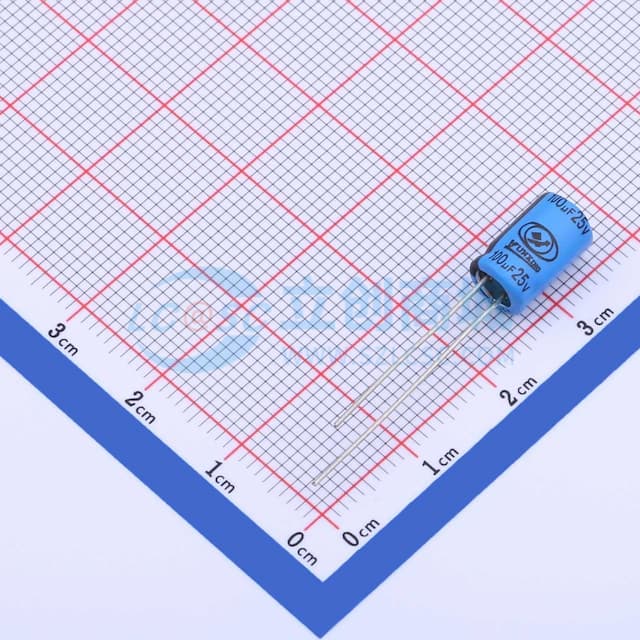 100uF ±20% 25V实物图