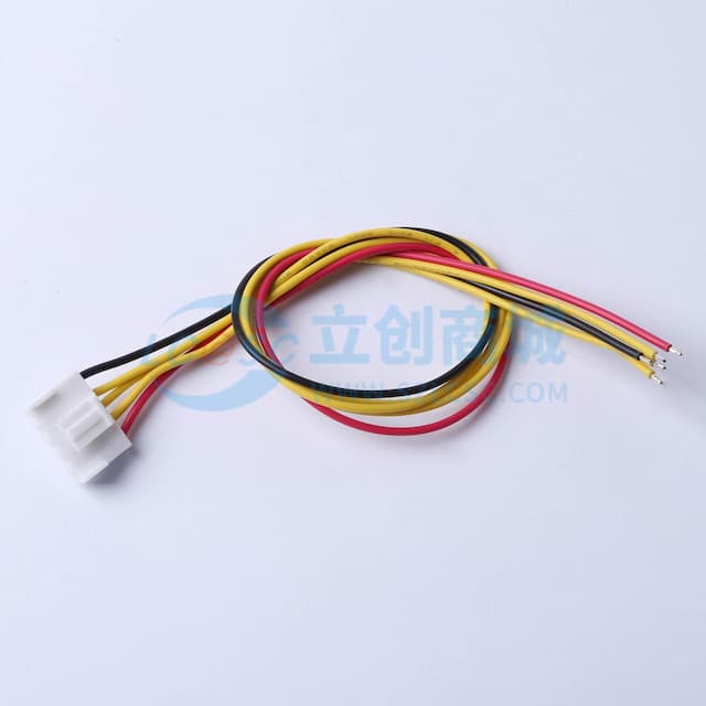 3.96mm (JST VH)HSG,5P端子线，长度300，单端镀锡实物图