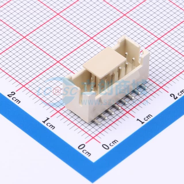 2x8P 间距:2mm 立贴实物图