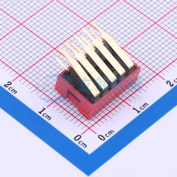 红色90度弯脚 5位 KE拨码开关缩略图