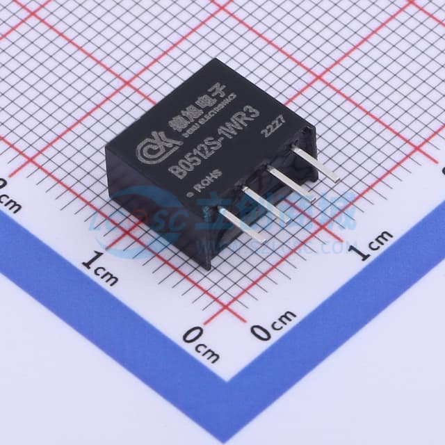 1W定电压输入隔离非稳压单路输出DC-DC模块电源实物图