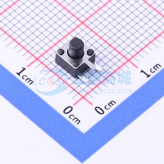 4.5*4.5*5mm 卧插 轻触开关【插件】实物图