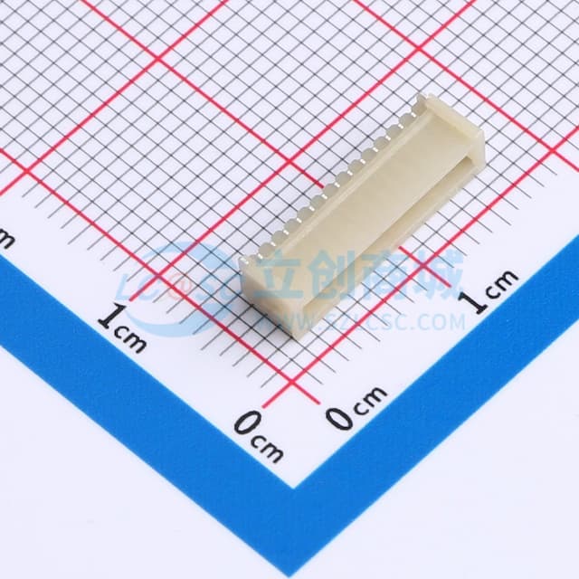 1x13P 间距:1mm 卧贴实物图