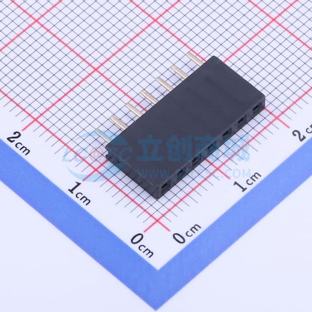 间距:2.54mm 1x7P 直插 【插件】实物图