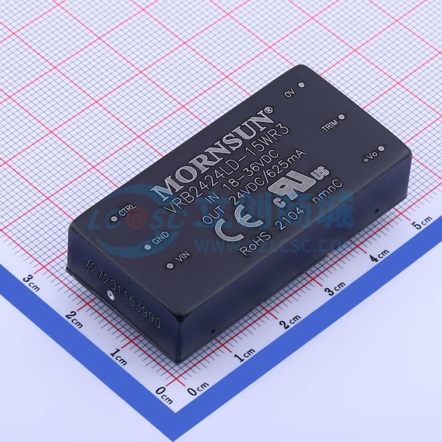 输入电压范围为2:1的15W隔离式DC-DC转换器【插件】实物图