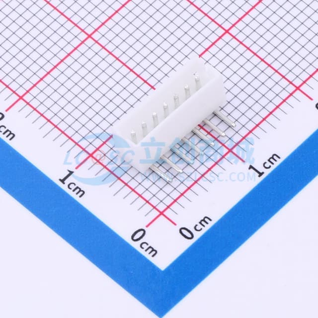 【插件】1x7P 间距:1.5mm 弯插 系列:ZH实物图