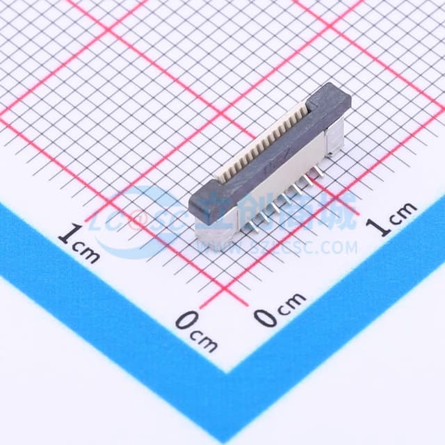 间距:0.5mm P数:15P 抽屉式 单侧触点/垂直实物图