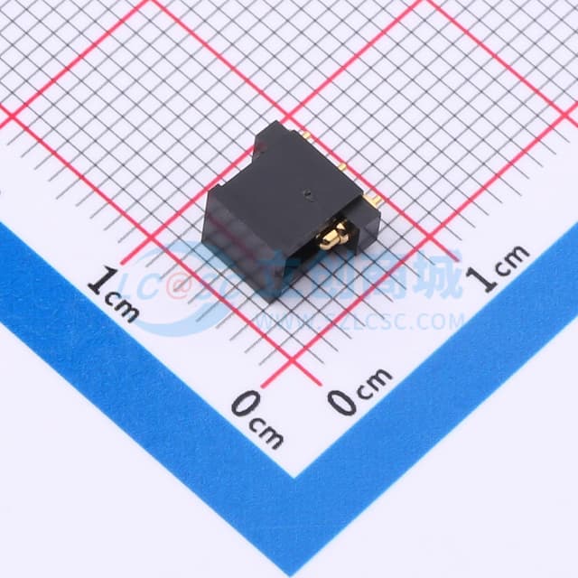 3pin插件弹簧顶针连接器实物图