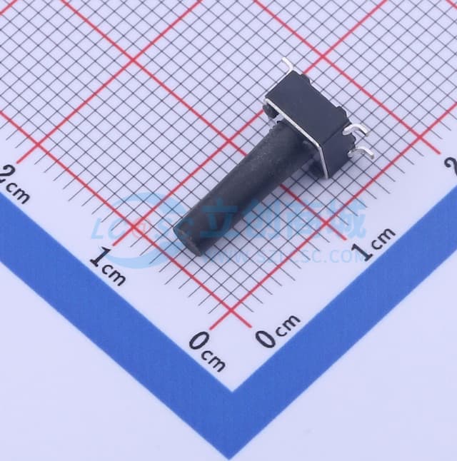 6*6*14.5mm 立贴 轻触开关实物图