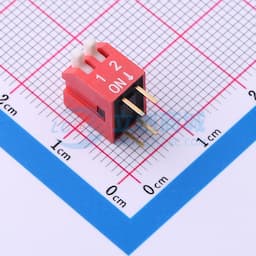 【插件】间距2.54mm 琴键2位拨码开关缩略图