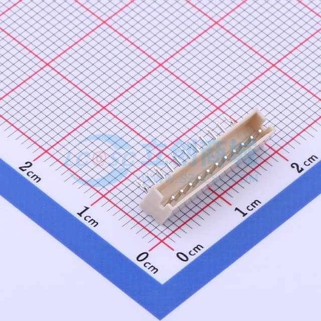 1x11P 间距:1.5mm 弯插 系列:ZH【插件】实物图