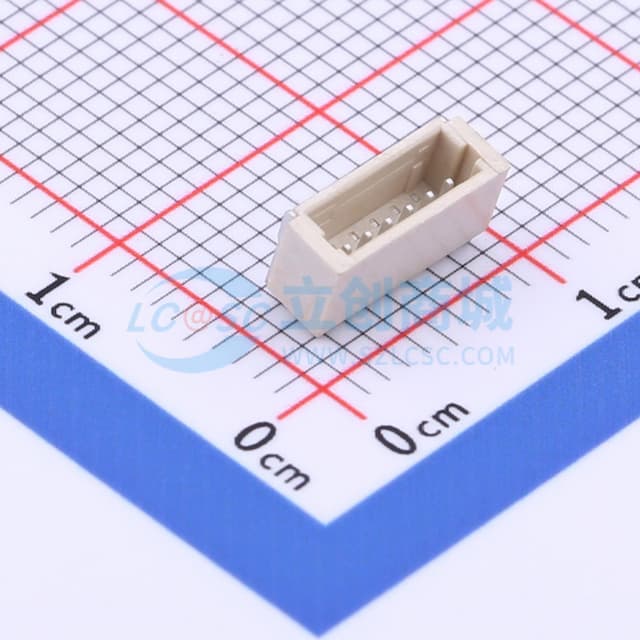 1x6P 间距:1mm 卧贴实物图