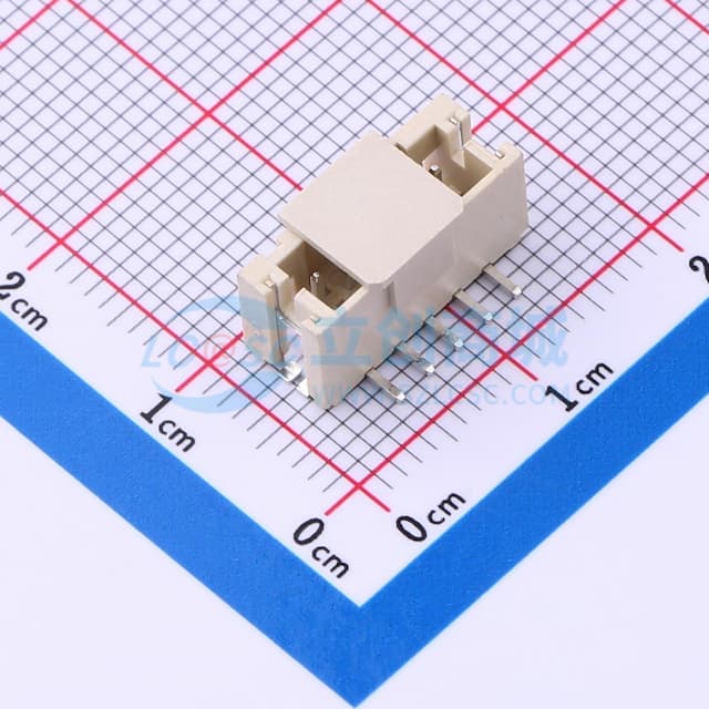1x5P 间距:2mm 立贴 系列:PH实物图