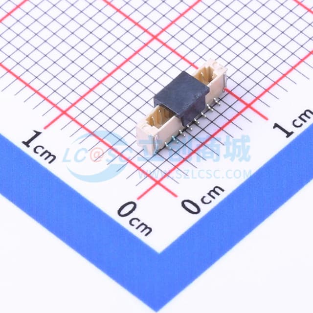 1x8P 间距:0.8mm 立贴实物图