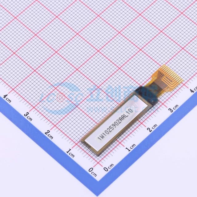 0.87寸 白光 128x32像素分辨率 14PIN实物图