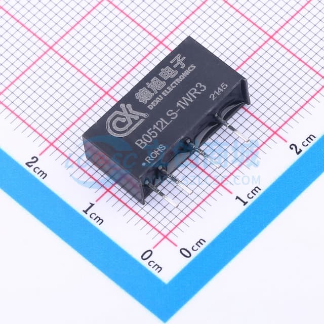 1W定电压输入隔离非稳压单路输出DC-DC模块电源【插件】实物图