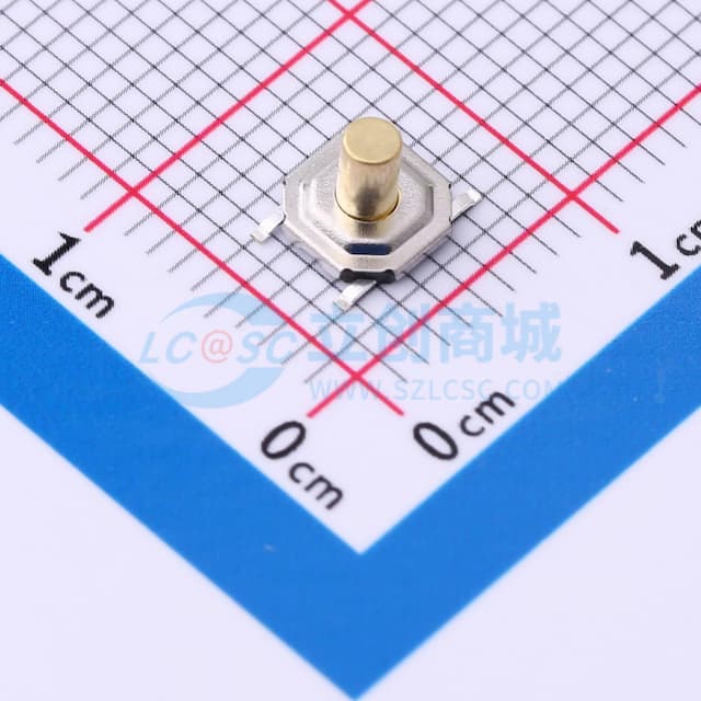 铜头轻触开关5.2x5.2x4.3 350gf实物图