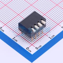 2.54mm 4位插件琴键式拨码开关缩略图