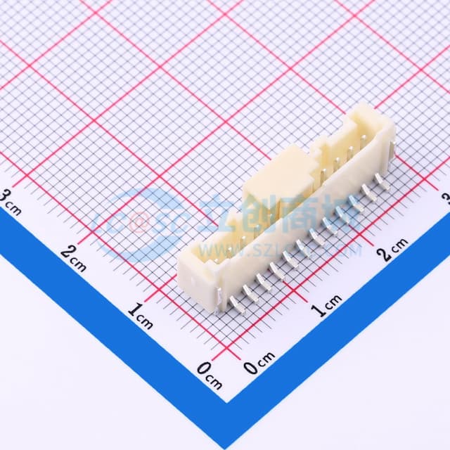 1x12P 间距:2mm 立贴 系列:PA实物图