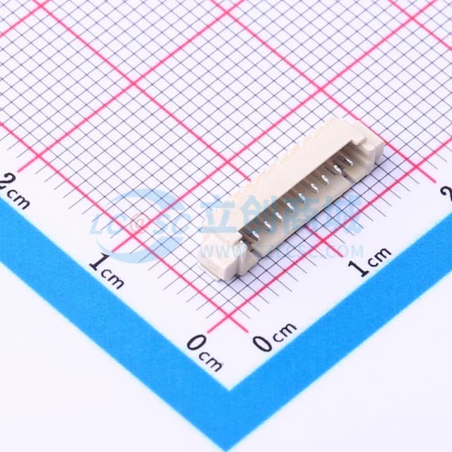 1x10P 间距:1.25mm 卧贴实物图