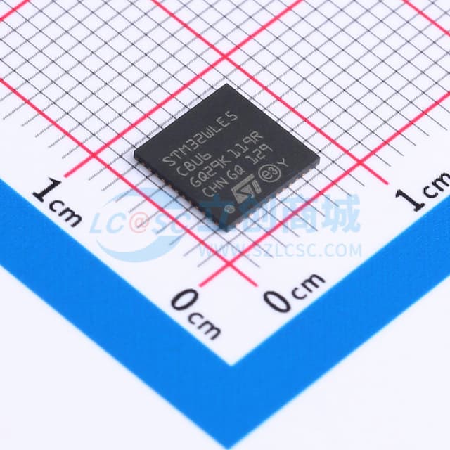 Sub-GHz无线微控制器。Arm Cortex-M4 @48 MHz，配备 64 KB 闪存、20 KB SRAM。LoRa、(G)FSK、(G)MSK、BPSK 调制方式。AES 256位。多协议系统级芯片。实物图