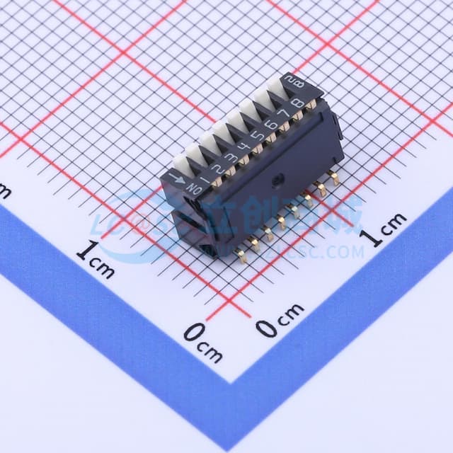 拨码开关 间距1.27mm, Piano)实物图