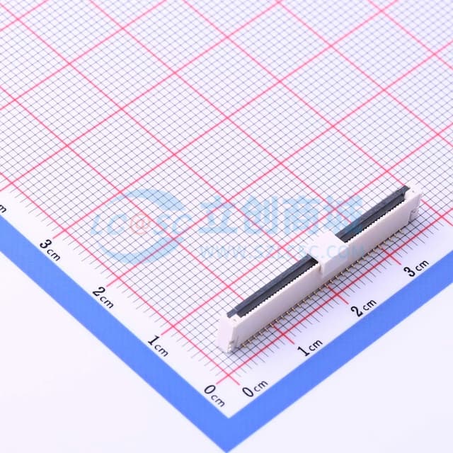 翻盖式 单侧触点/垂直 P数:60P 间距:0.5mm实物图