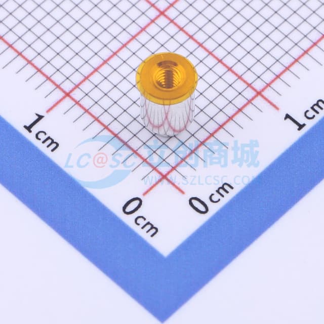 雄和远景，电路板表贴圆螺母柱，M2X5，铜镀锡,1个实物图
