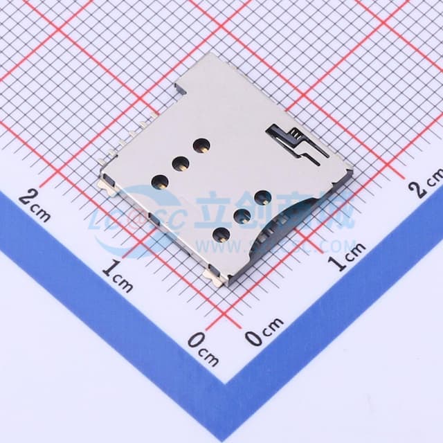 自弹式 MicroSIM卡 卡座实物图