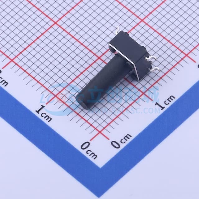 6*6*13mm 立贴 轻触开关实物图