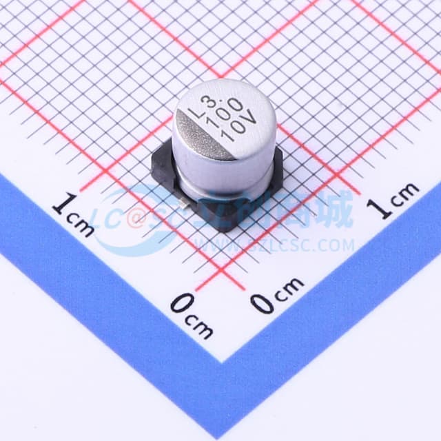 100uF ±20% 10V实物图