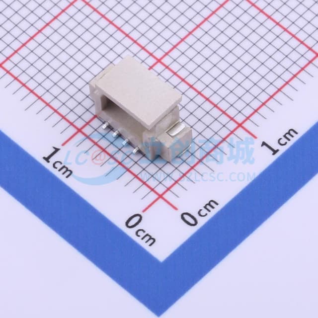 1x4P 间距:1.25mm 立贴 系列:PicoBlade(MX 1.25)实物图