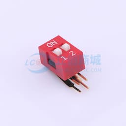 红色90度弯脚 2位 KE拨码开关缩略图