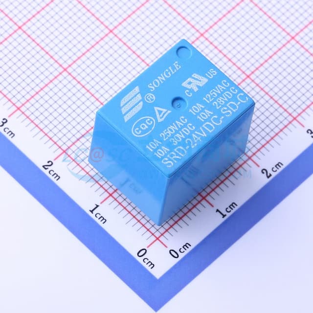 【插件】24V继电器 单刀双掷实物图