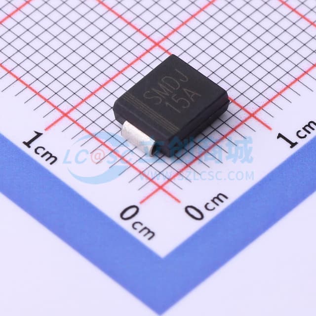 单向TVS 15V截止 峰值浪涌电流：123A@10/1000us实物图